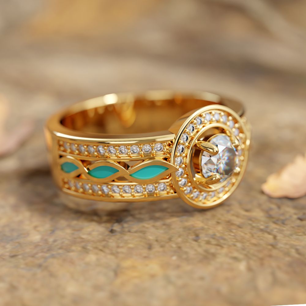 Gold Wave Ring