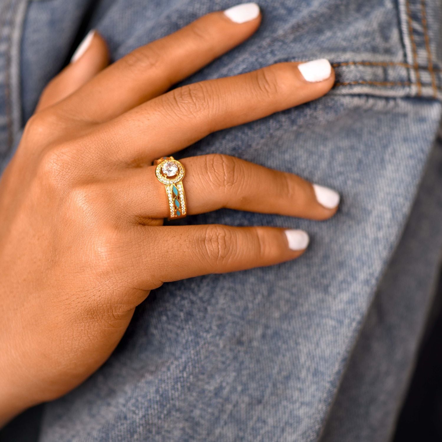 Gold Wave Ring